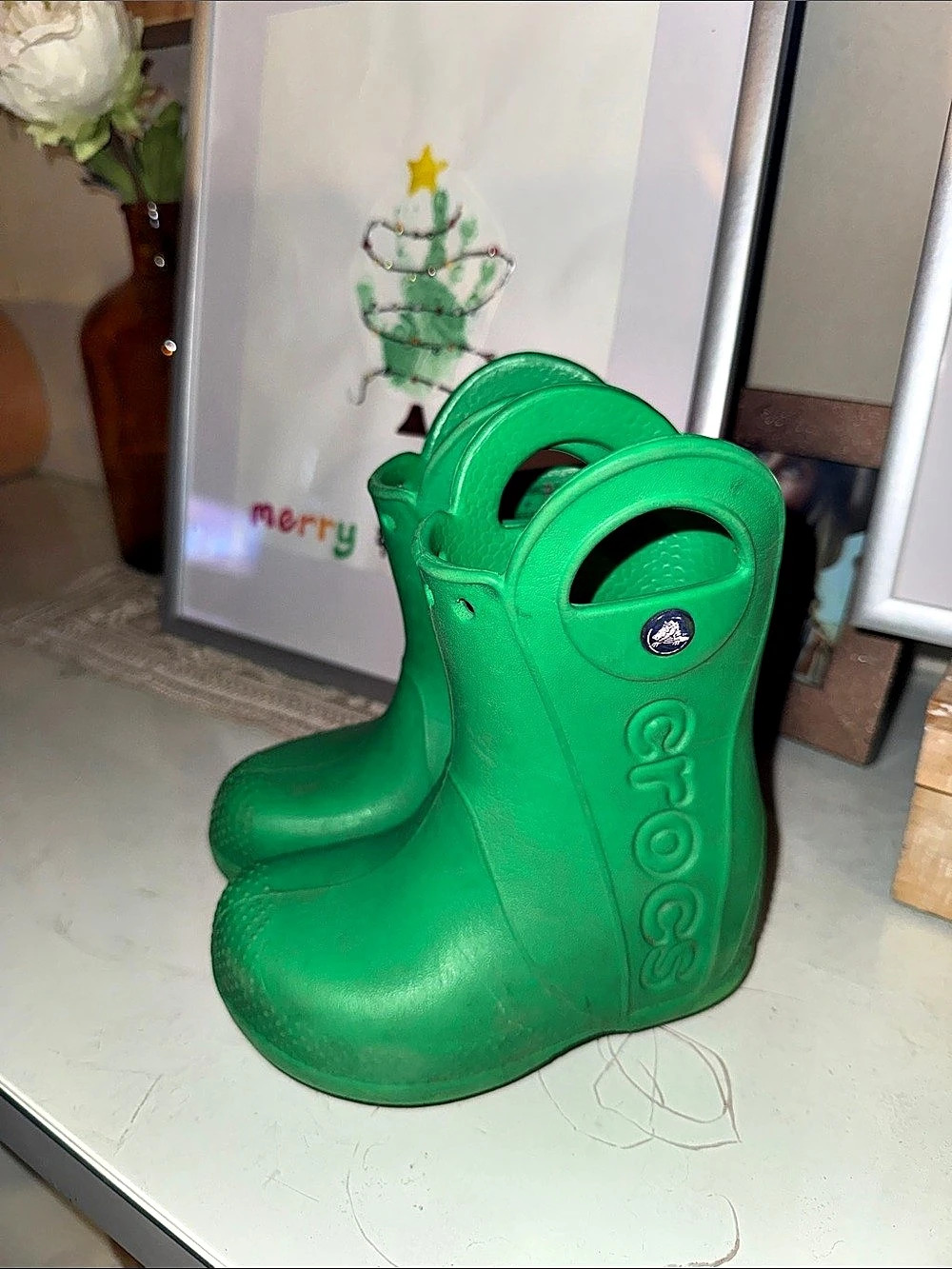 Crocs toddler Rain Boot-Green